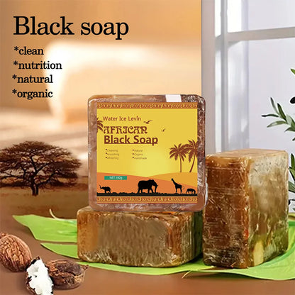 African Black Soap Acne Treatment Deep Cleansing Exfoliating Face Soap