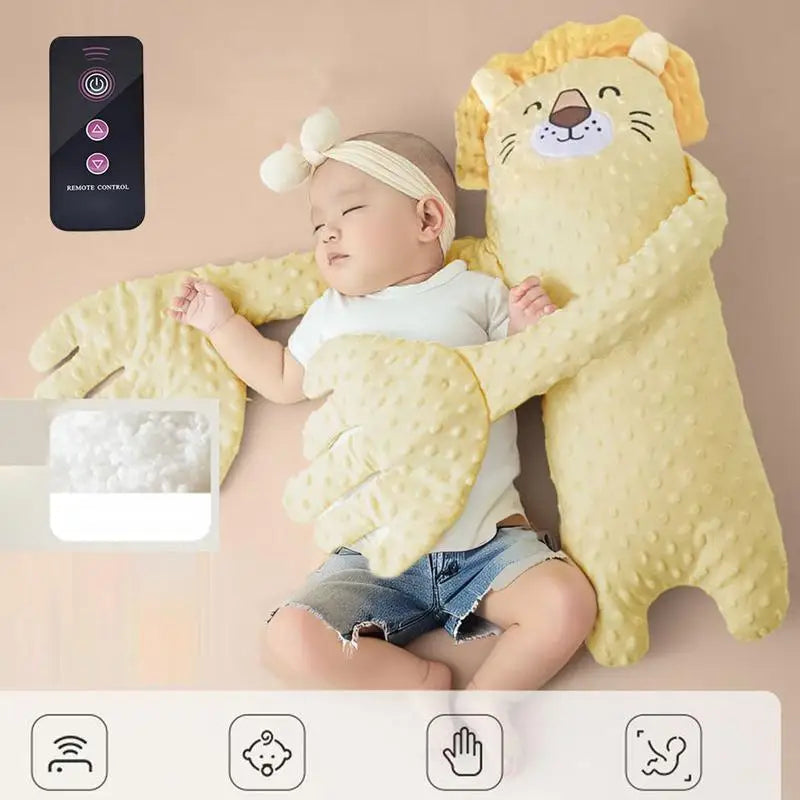 Remote Control Electric Bear Shaped Plush Baby Sleep Toy Sleep Aid Pillow