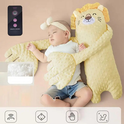 Remote Control Electric Bear Shaped Plush Baby Sleep Toy Sleep Aid Pillow