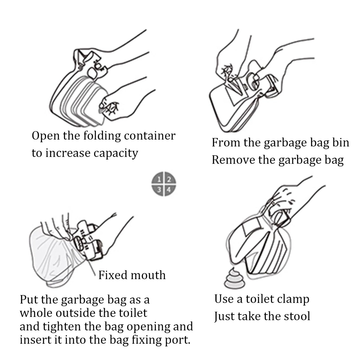 Portable Folding Dog Poop Scoop Clip For Outdoor Cleanup And Pet Cleaning