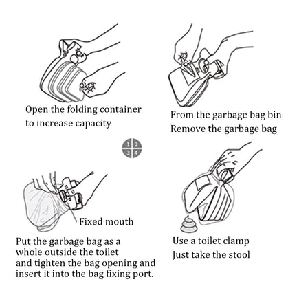 Portable Folding Dog Poop Scoop Clip For Outdoor Cleanup And Pet Cleaning