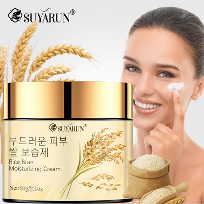 SUYARUN Korean Rice Extract Hydrating Face Cream 24H Moisture For All Skin Types
