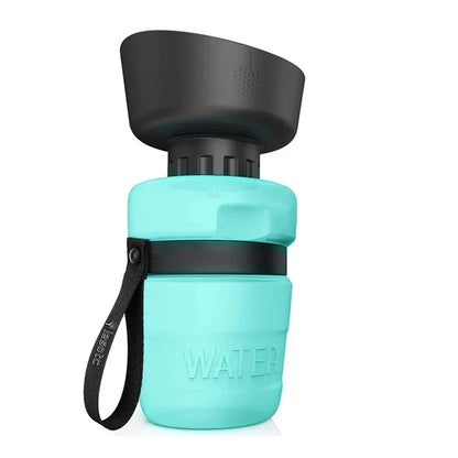 Portable Dog Water Bottle With Foldable Travel Bowl BPA Free For Pets