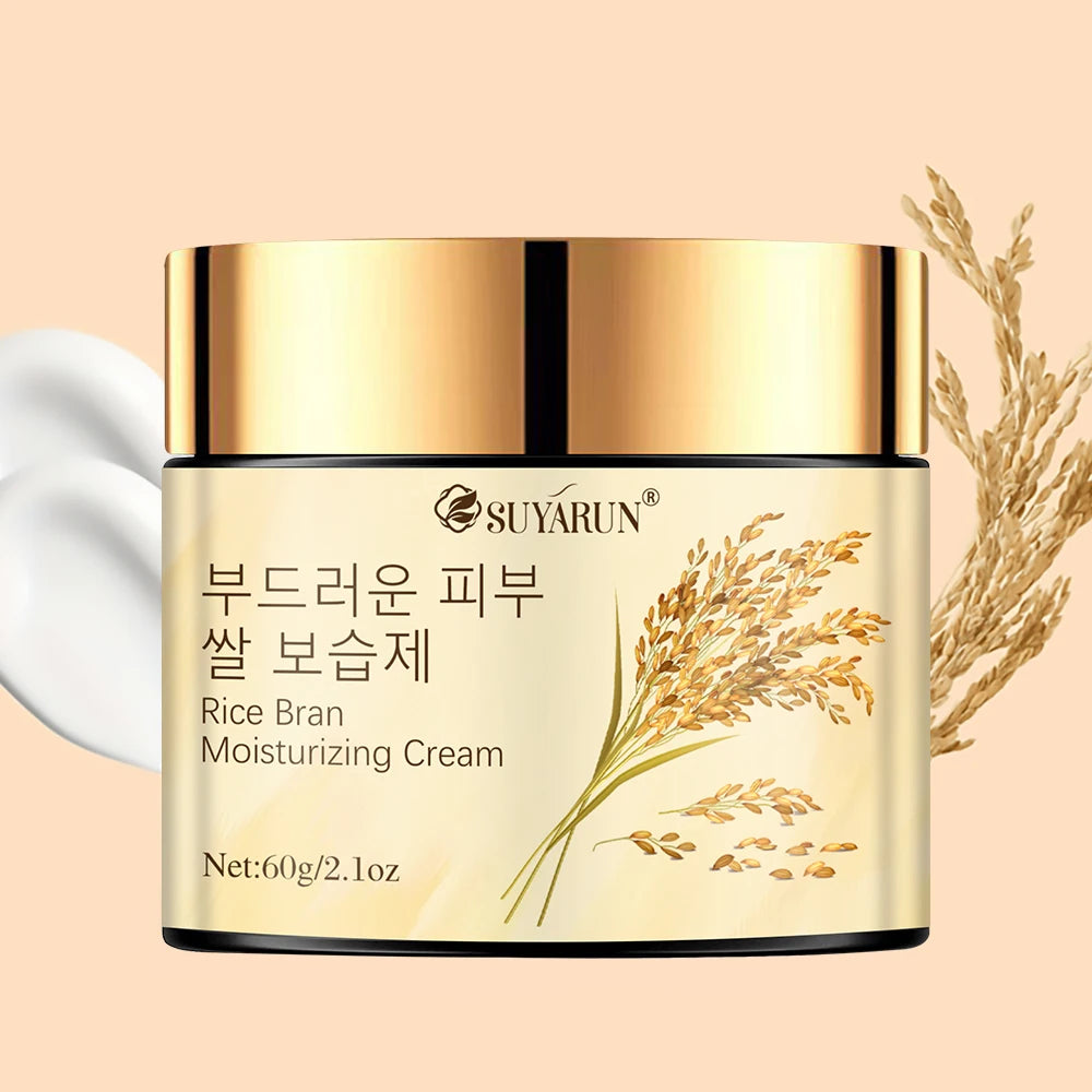 SUYARUN Korean Rice Extract Hydrating Face Cream 24H Moisture For All Skin Types