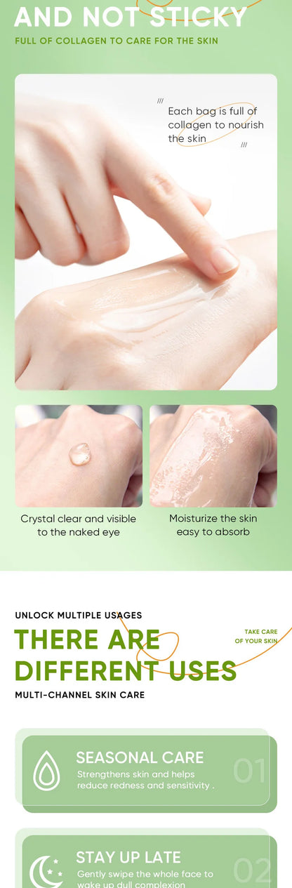 Sadoer Aloe Vera Sleeping Facial Masks 20 Pack Hydrating Moisturizing Anti Aging