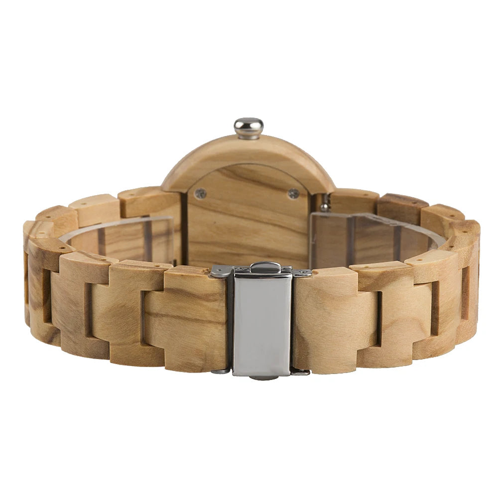 Uwood Series Wooden Watch 38mm Unisex Natural Handmade Band