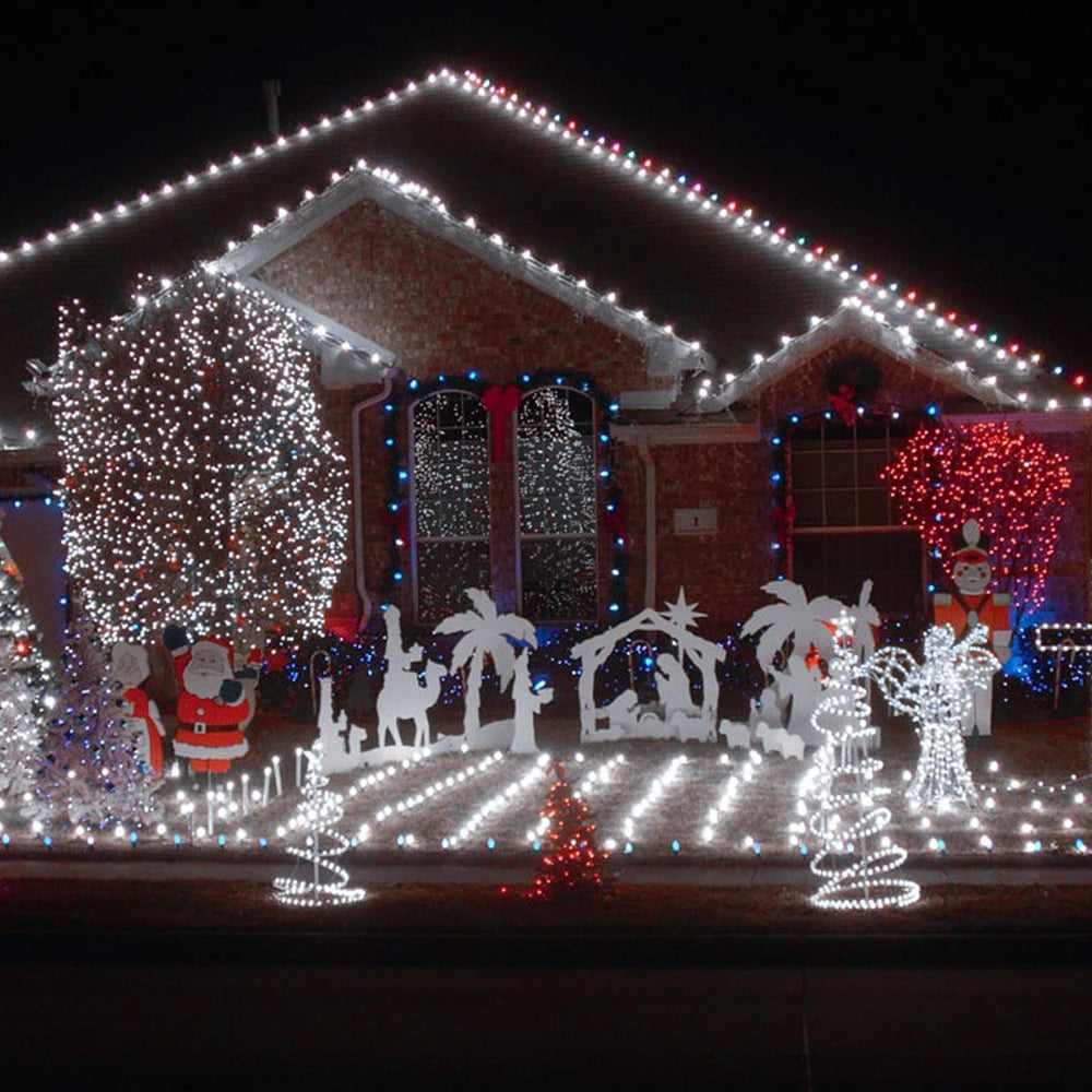 Waterproof Outdoor LED Rope Light 220V 110V Rainbow Tube For Christmas Decor