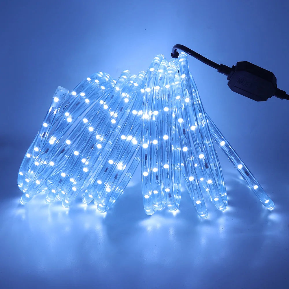 Waterproof Outdoor LED Rope Light 220V 110V Rainbow Tube For Christmas Decor