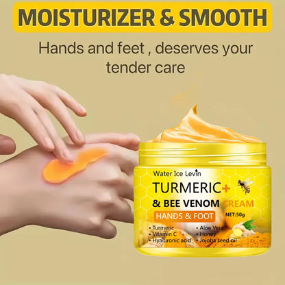 Turmeric Bee Venom Foot and Hand Crack Repair Cream 50g Moisturizing
