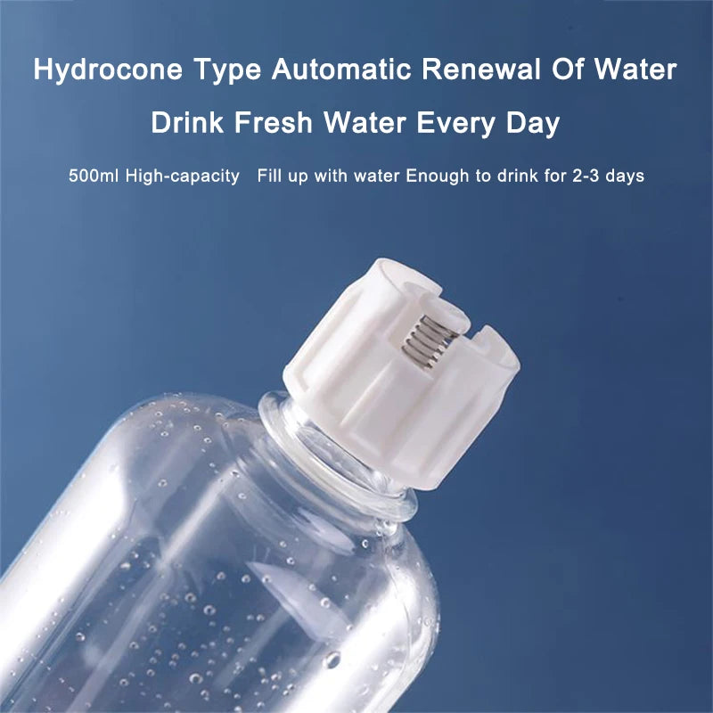 Automatic Cat Feeder And Water Dispenser Double Bowl With Anti Slip Base