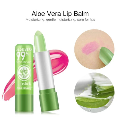 12 Piece Set 3.5G Color Changing Tinted Lip Balm Aloe Vera Long Lasting