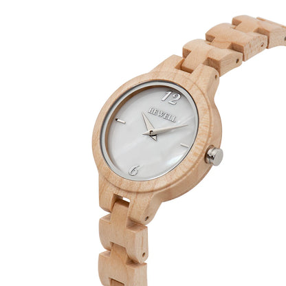 Natural Wood Watch For Women Wolkenstein 33mm Quartz