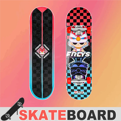 30 Inch Double Kick Skateboard For Teens And Beginners High Quality Wood Deck