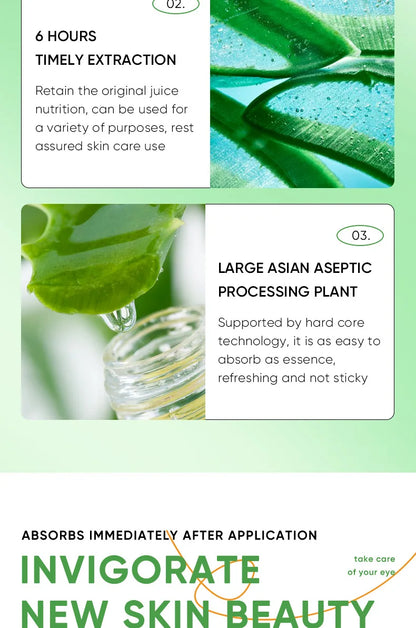 SADOER Aloe Vera Eye Cream For Dark Circles And Puffiness Moisturizing