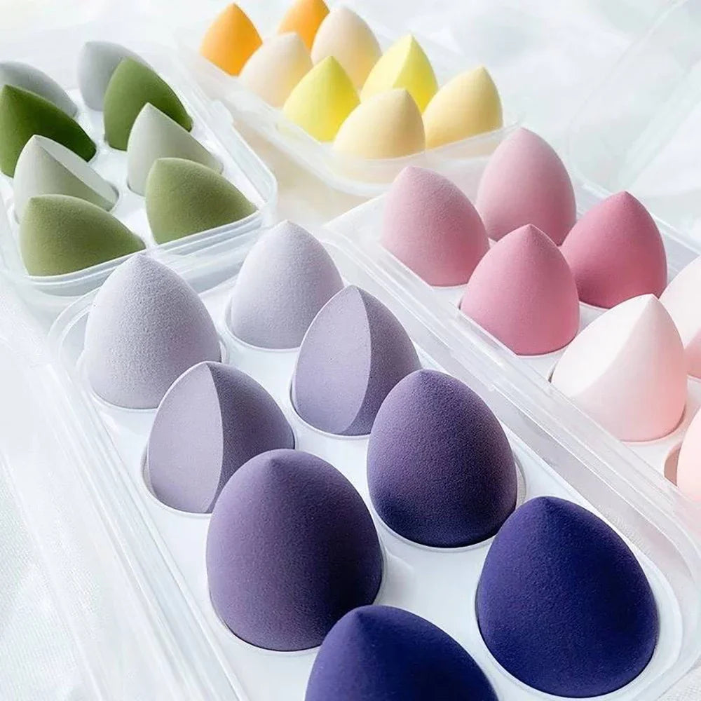 4 Or 8 Pieces Makeup Sponges Blender Beauty Egg Cosmetic Puff Foundation Sponges