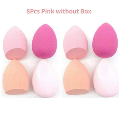 4 Or 8 Pieces Makeup Sponges Blender Beauty Egg Cosmetic Puff Foundation Sponges