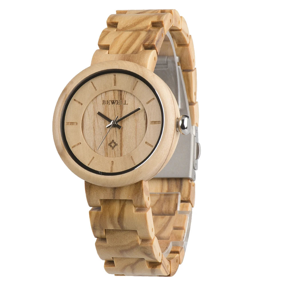 Uwood Series Wooden Watch 38mm Unisex Natural Handmade Band