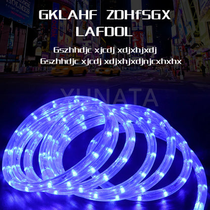 Waterproof Outdoor LED Rope Light 220V 110V Rainbow Tube For Christmas Decor