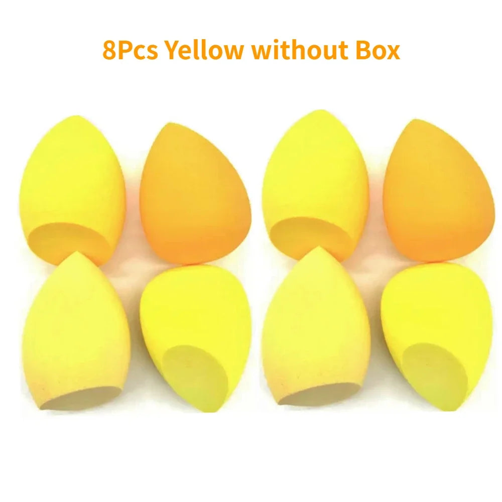 4 Or 8 Pieces Makeup Sponges Blender Beauty Egg Cosmetic Puff Foundation Sponges