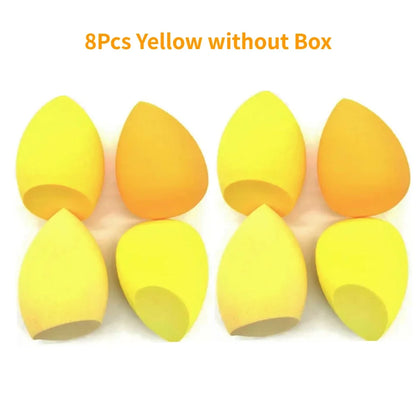4 Or 8 Pieces Makeup Sponges Blender Beauty Egg Cosmetic Puff Foundation Sponges