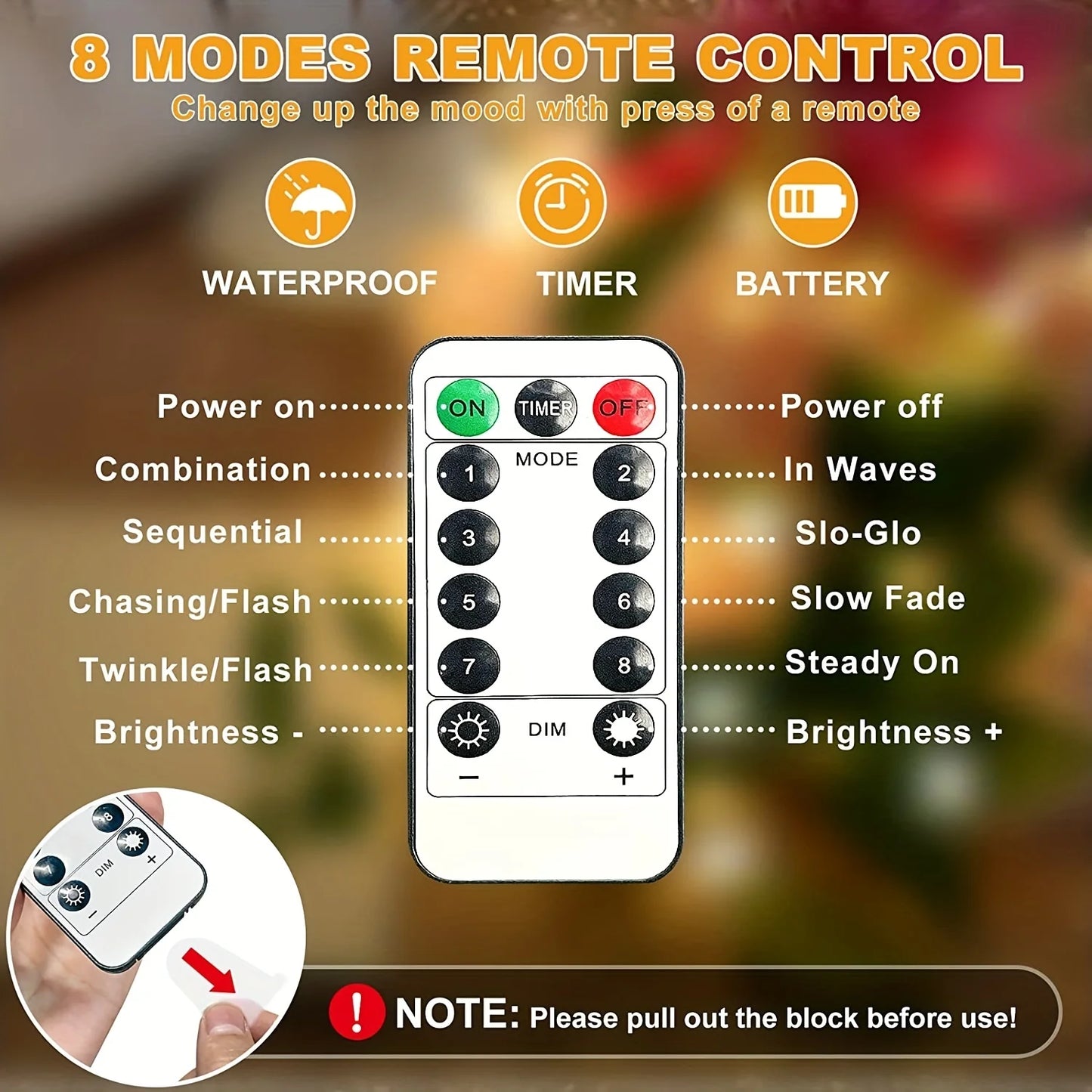 200 280 LED Star Waterfall Lights USB Powered With Remote Control 8 Modes