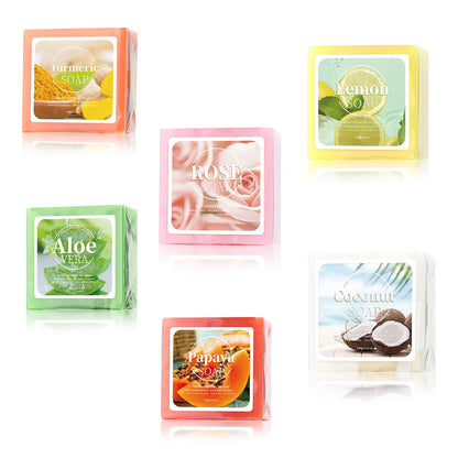 Papaya Extract Handmade Soap Whitening Coconut Goat Milk 100g Deep Cleansing