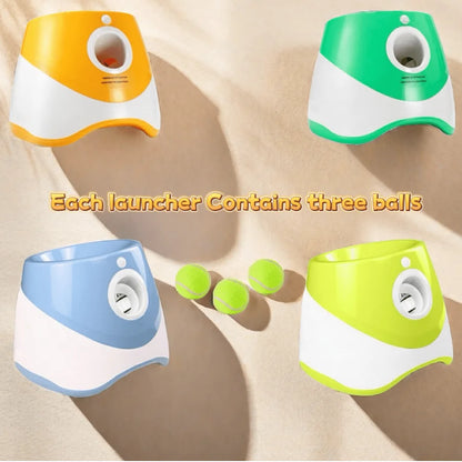Automatic Dog Ball Launcher Toy USB Rechargeable Chase Toy For Dogs