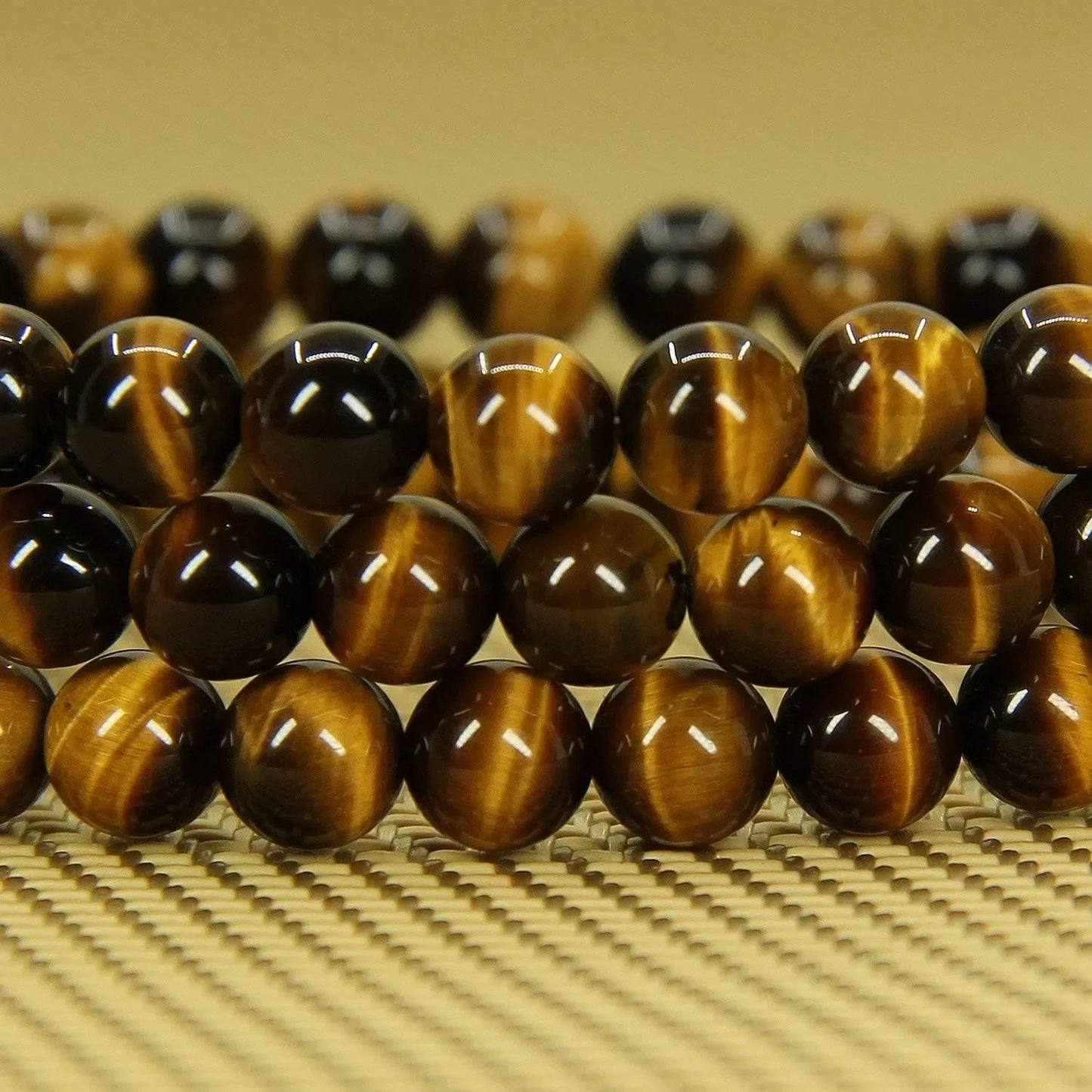 Tiger Eye Elastic Bracelet Handmade Natural Gemstone Jewelry Gift For Women
