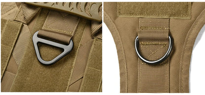 Military Tactical Dog Harness Vest And Leash Set For All Breeds Training