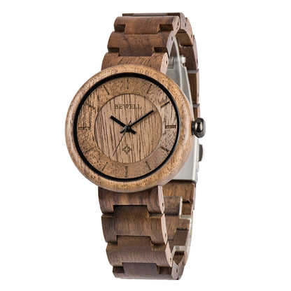 Uwood Series Wooden Watch 38mm Unisex Natural Handmade Band