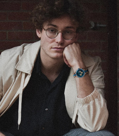 BOBO BIRD Wood Watch Men Chronograph Quartz Timepiece