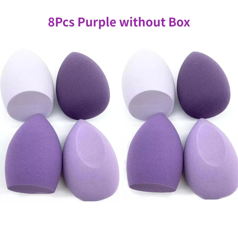 4 Or 8 Pieces Makeup Sponges Blender Beauty Egg Cosmetic Puff Foundation Sponges