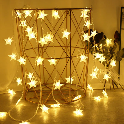 LED String Lights Outdoor Star Chain Lights Fairy Lights Christmas Decor