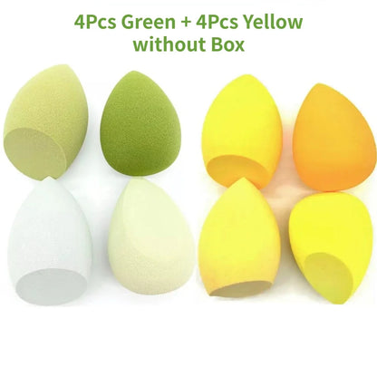 4 Or 8 Pieces Makeup Sponges Blender Beauty Egg Cosmetic Puff Foundation Sponges