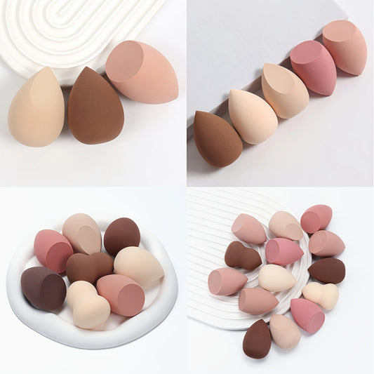 Assorted Multicolor Shape Makeup Sponges Wet And Dry Use Latex Free 8cm