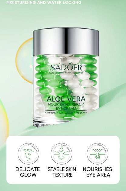 SADOER Aloe Vera Eye Cream For Dark Circles And Puffiness Moisturizing