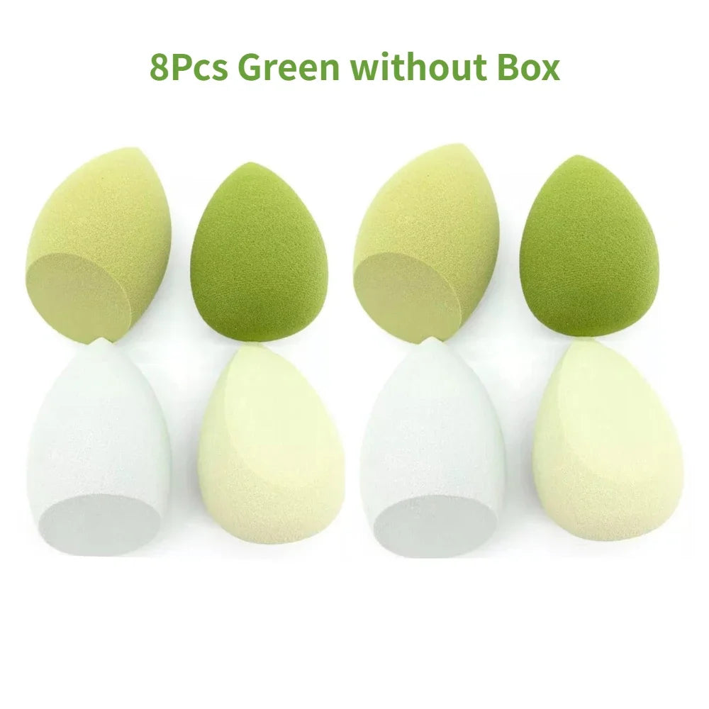 4 Or 8 Pieces Makeup Sponges Blender Beauty Egg Cosmetic Puff Foundation Sponges