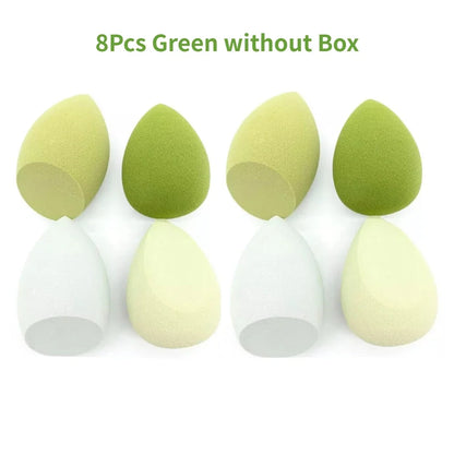 4 Or 8 Pieces Makeup Sponges Blender Beauty Egg Cosmetic Puff Foundation Sponges