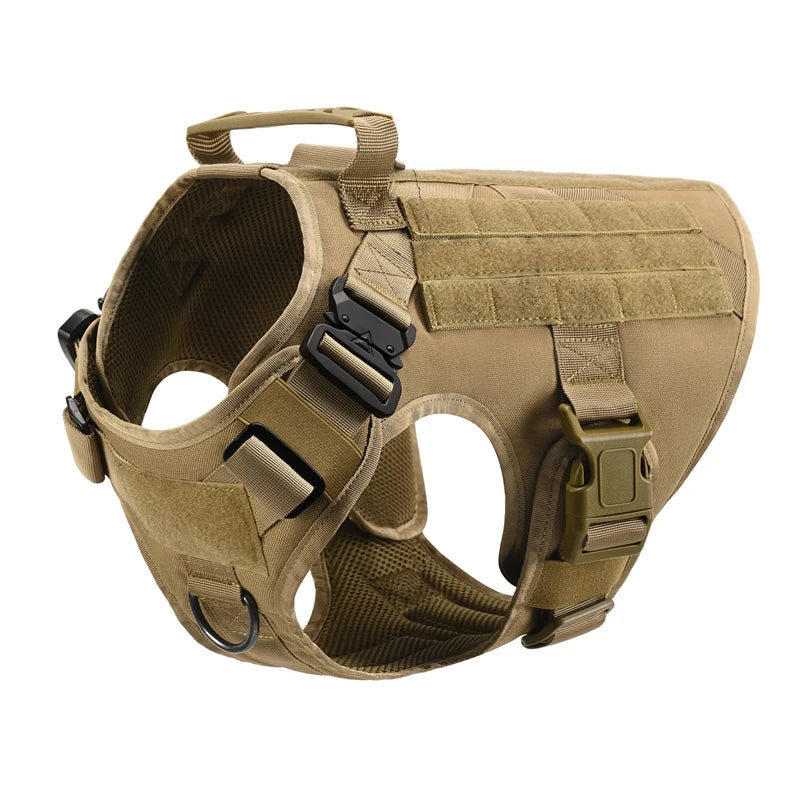 Military Tactical Dog Harness Vest And Leash Set For All Breeds Training