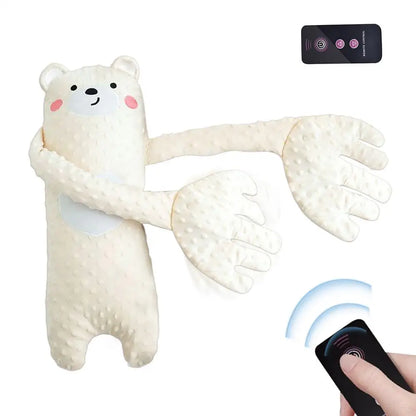 Remote Control Electric Bear Shaped Plush Baby Sleep Toy Sleep Aid Pillow