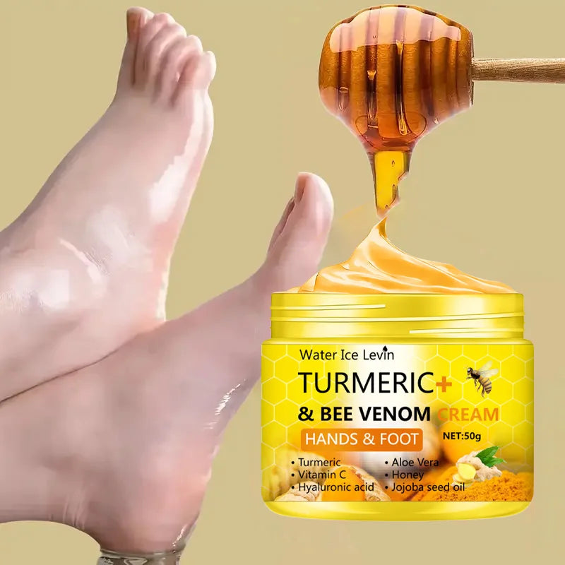 Turmeric Bee Venom Foot and Hand Crack Repair Cream 50g Moisturizing