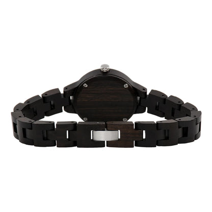 Natural Wood Watch For Women Wolkenstein 33mm Quartz