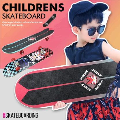 30 Inch Double Kick Skateboard For Teens And Beginners High Quality Wood Deck