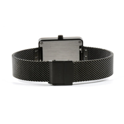 Square Ladies Quartz Watch Stainless Steel Timepiece