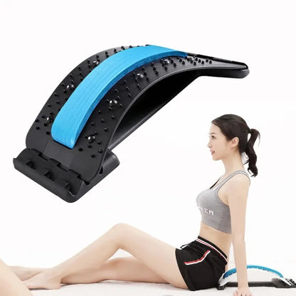 Back Stretcher Multi Level Adjustable Massager For Waist Neck Cervical Spine