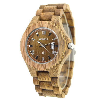 Wooden Watch for Men with Japanese Quartz Movement Design