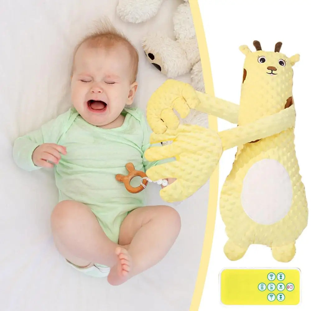 Upgraded Electric Baby Sleep Patting Doll Music Soothing Palm Remote Control