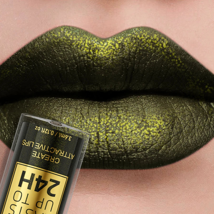 14 Colors Glitter Metallic Lip Glaze Set Waterproof Long Lasting Lip Gloss