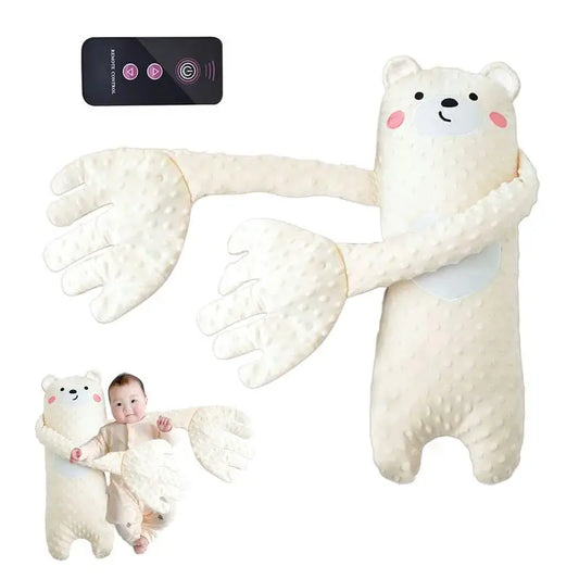 Remote Control Electric Bear Shaped Plush Baby Sleep Toy Sleep Aid Pillow