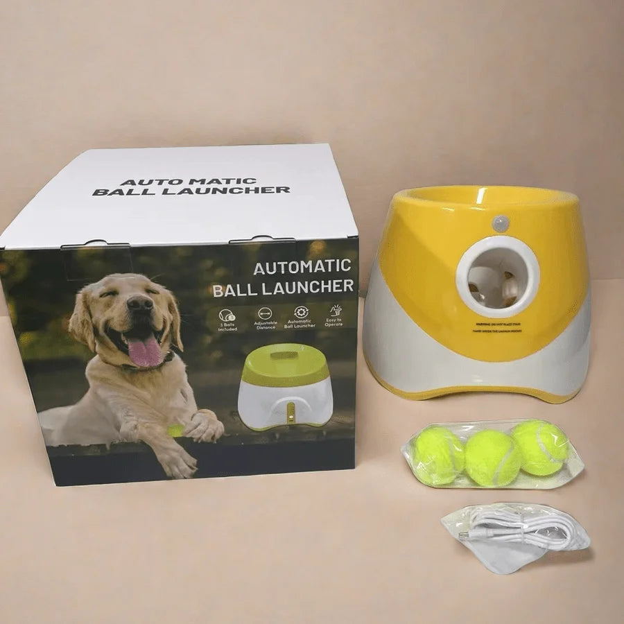 Automatic Dog Ball Launcher Toy USB Rechargeable Chase Toy For Dogs